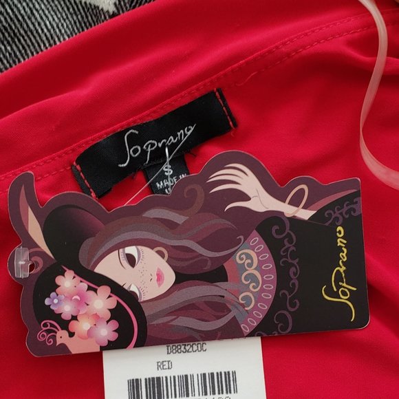 NWT Soprano red one shoulder bodycon dress - Picture 4 of 4